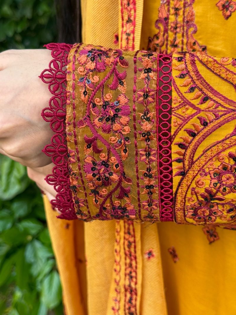 Amethyst Allure Embroidered Lawn Suit - Image 4